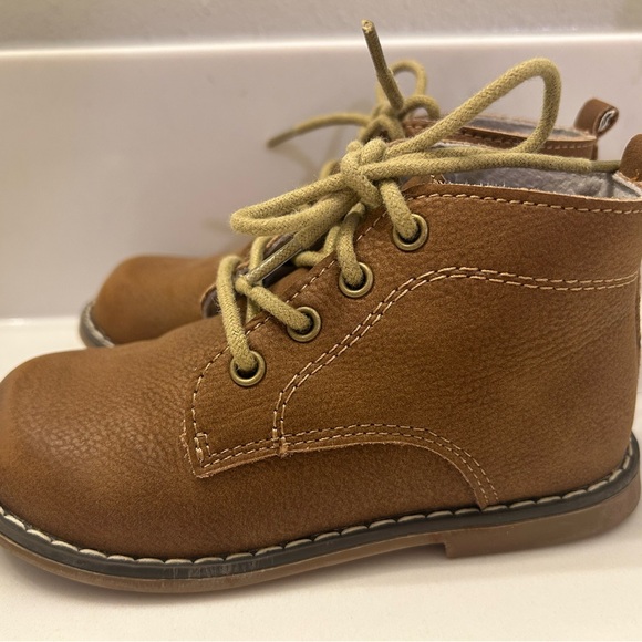 L’Amour toddler boys Brown leather shoes size 9 - Picture 2 of 7